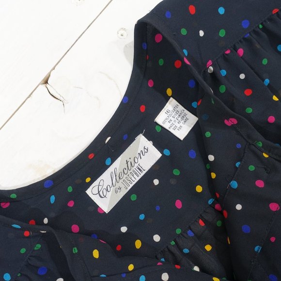 Collection By Josephine Vintage Black Blouse - Picture 8 of 8